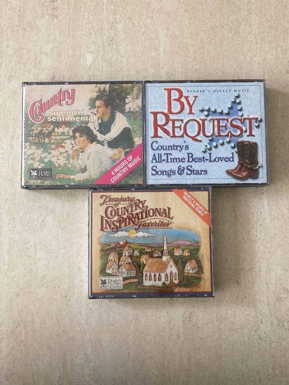 READERS DIGEST COUNTRY COLLECTION - 3 CD'S/4 discs each
